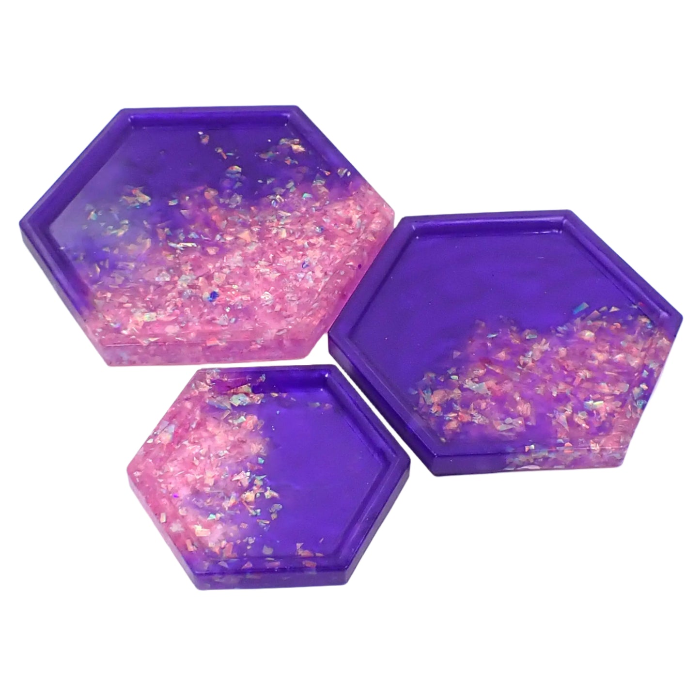 Photo of all three resin trays separately.