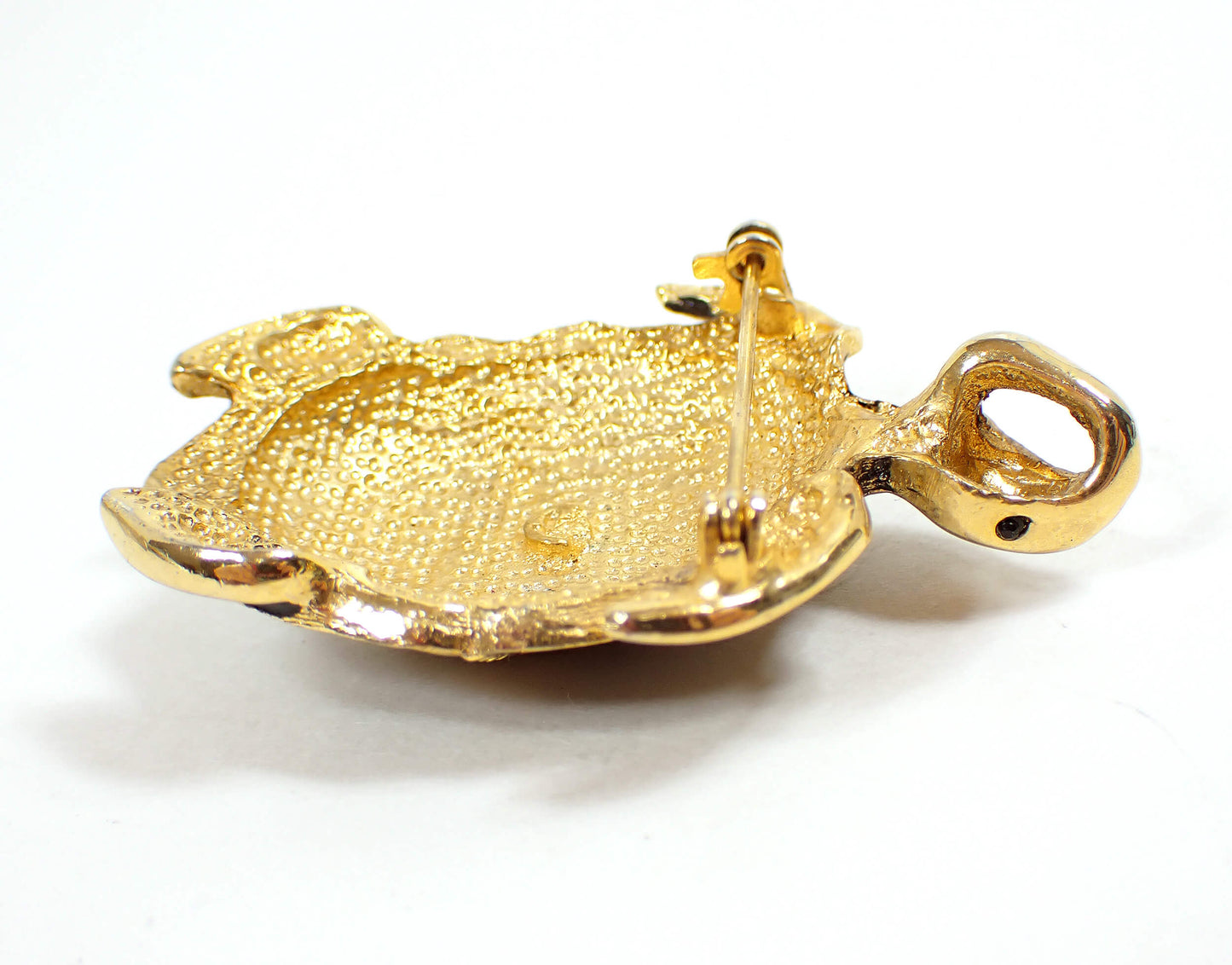 SY Two Tone Retro Vintage Turtle Brooch Pin Pendant