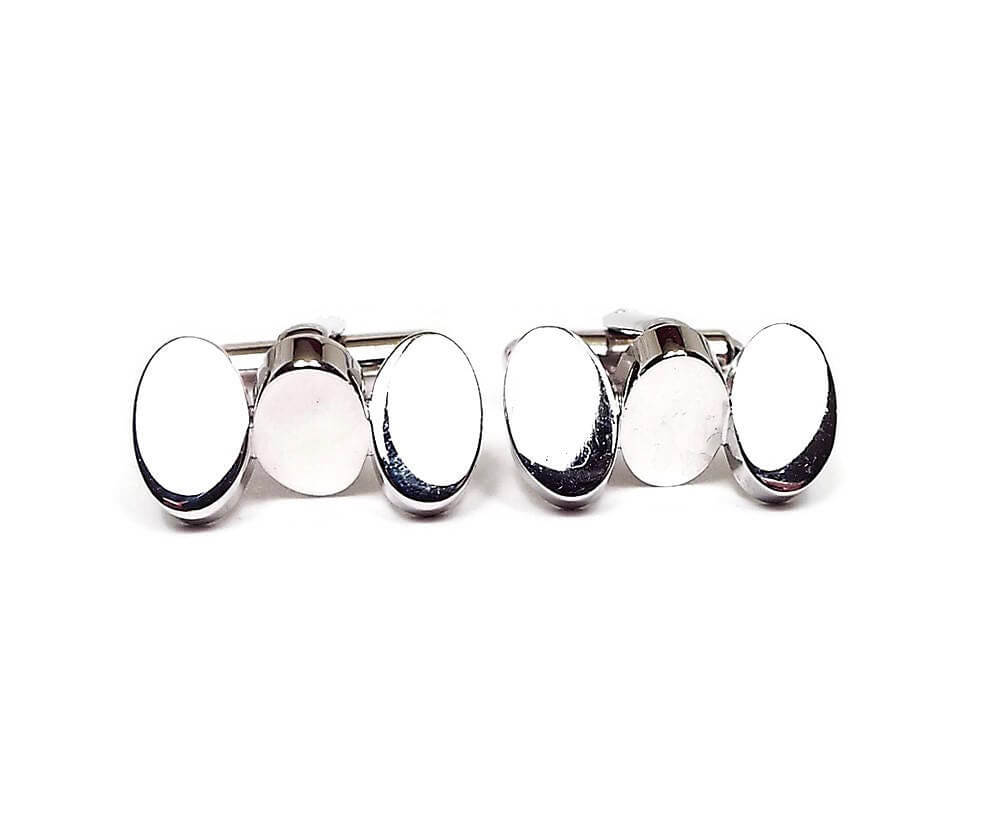 Hickok Geometric Vintage Cufflinks, Retro Cuff Links