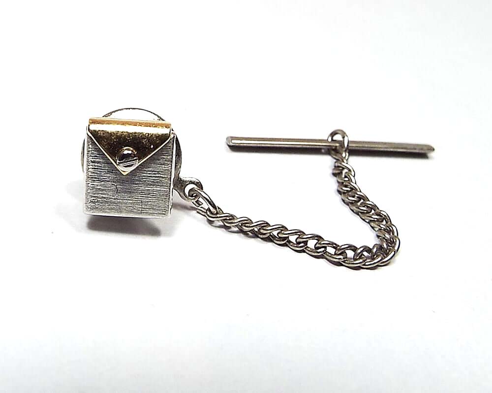 Envelope Vintage Tie Tack, Novelty Tie Pin
