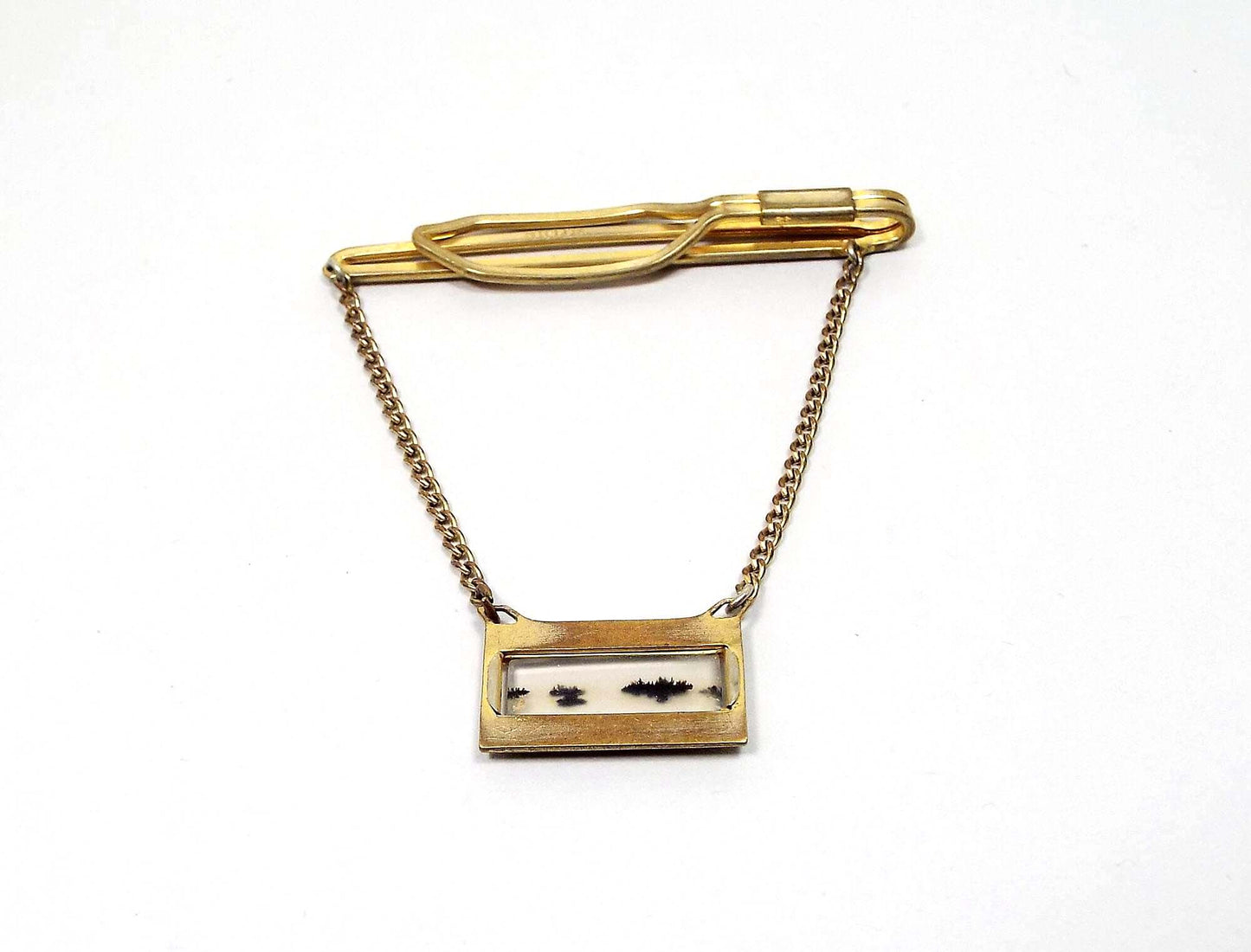 Nu Lok Dendric Agate Vintage Tie Chain Bar