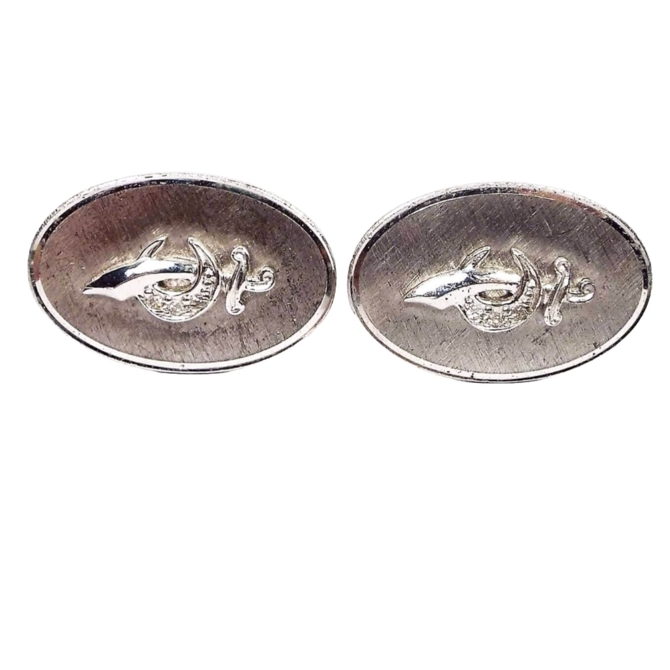 Anson Sterling Silver Vintage Shriners Cufflinks with Diamond