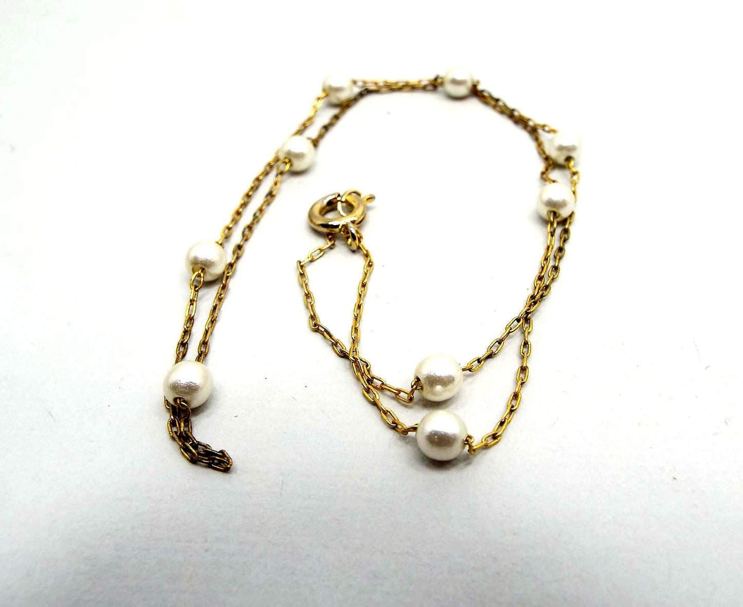 Dainty Small Faux Pearl Vintage Necklace