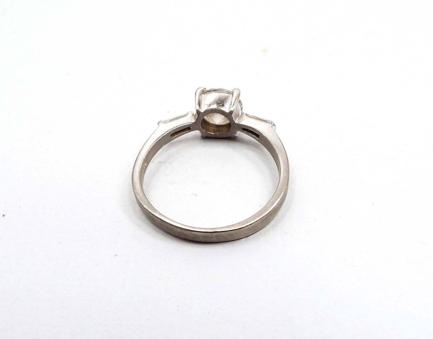 Sterling Silver and Cubic Zirconia Vintage Ring