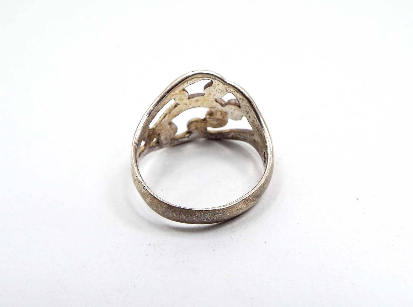 Sterling Silver Vintage Open Design Band Ring