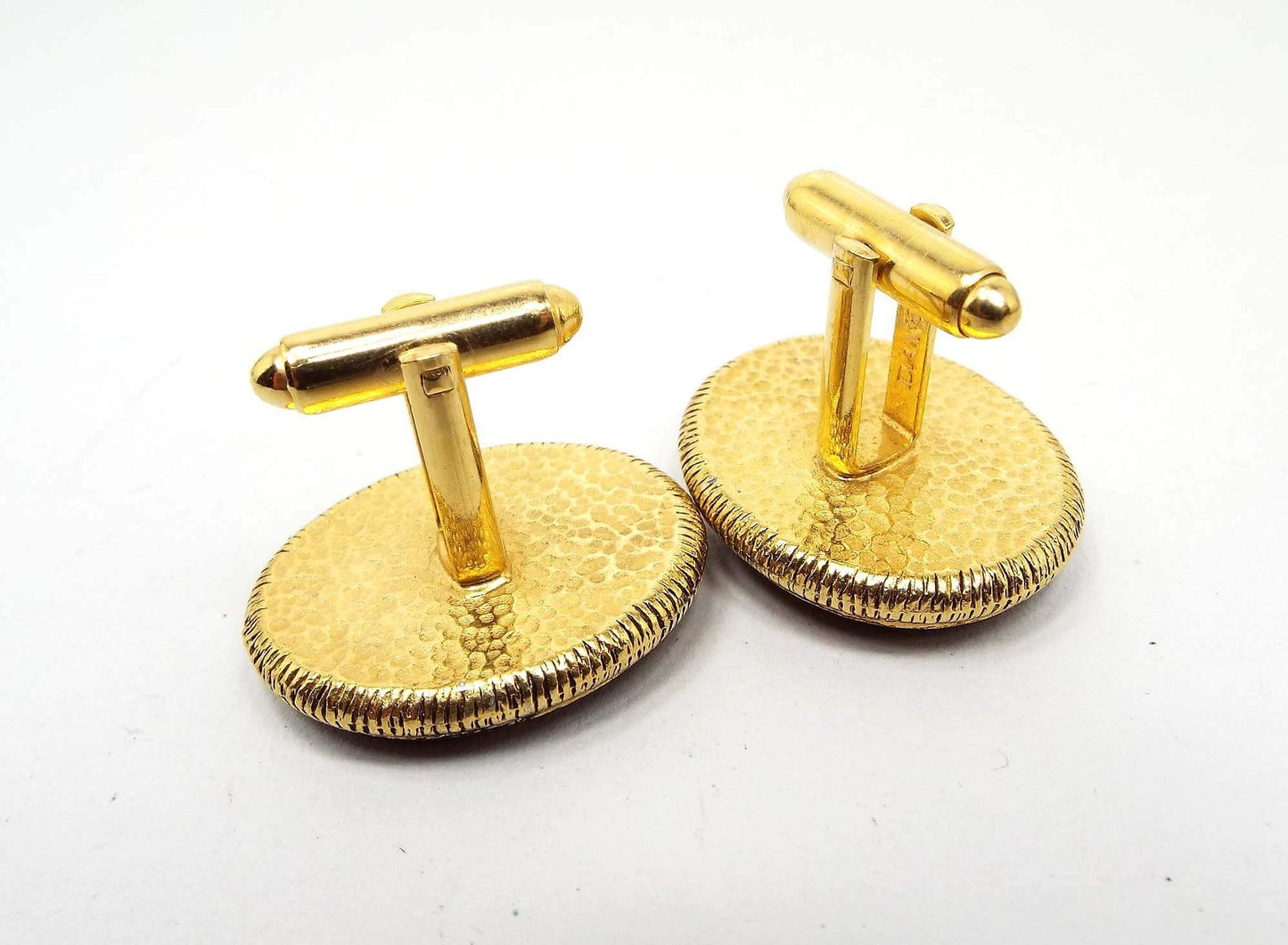 Dante Incolay Ship Cameo Vintage Cufflinks, Nautical Cameo Cuff Links