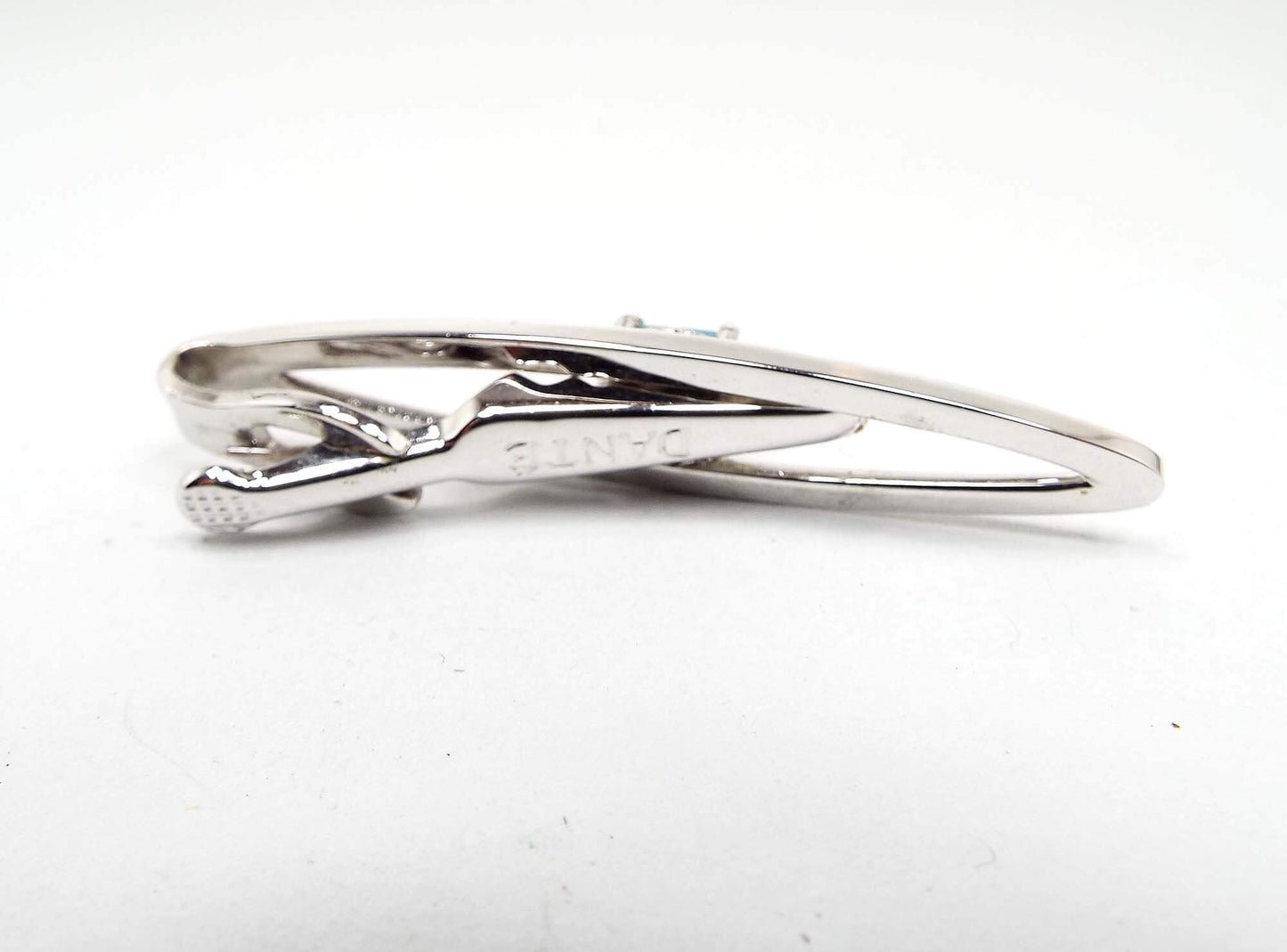 Dante Blue Rhinestone Vintage Tie Clip Clasp