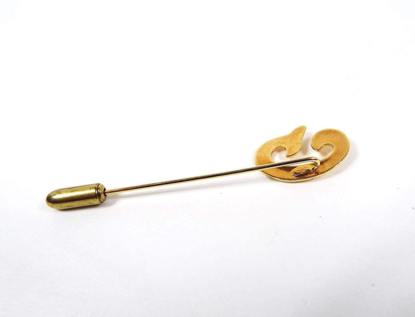 Letter Initial G Vintage Stick Pin
