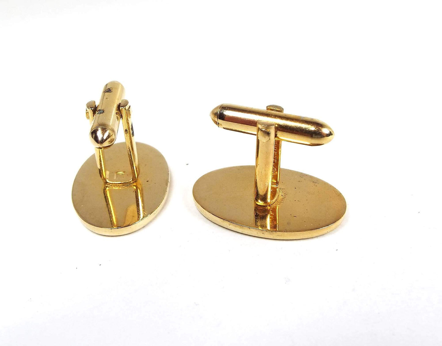 Avon Vintage Cufflinks, Textured Oval Cuff Links