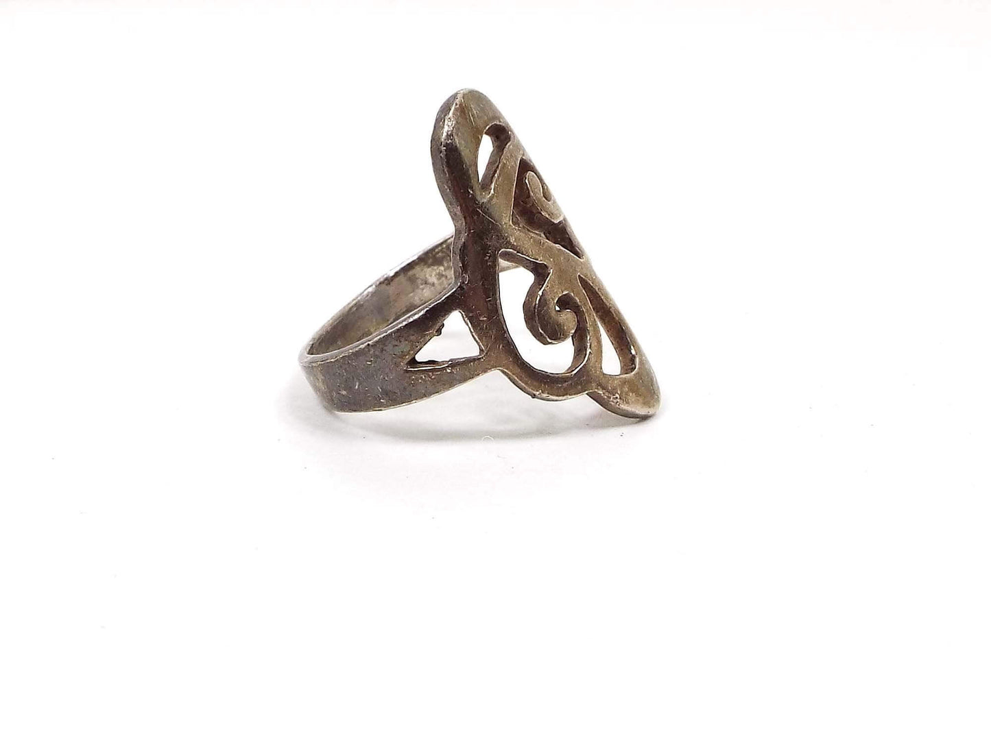 Sterling Silver Vintage Boho Filigree Ring