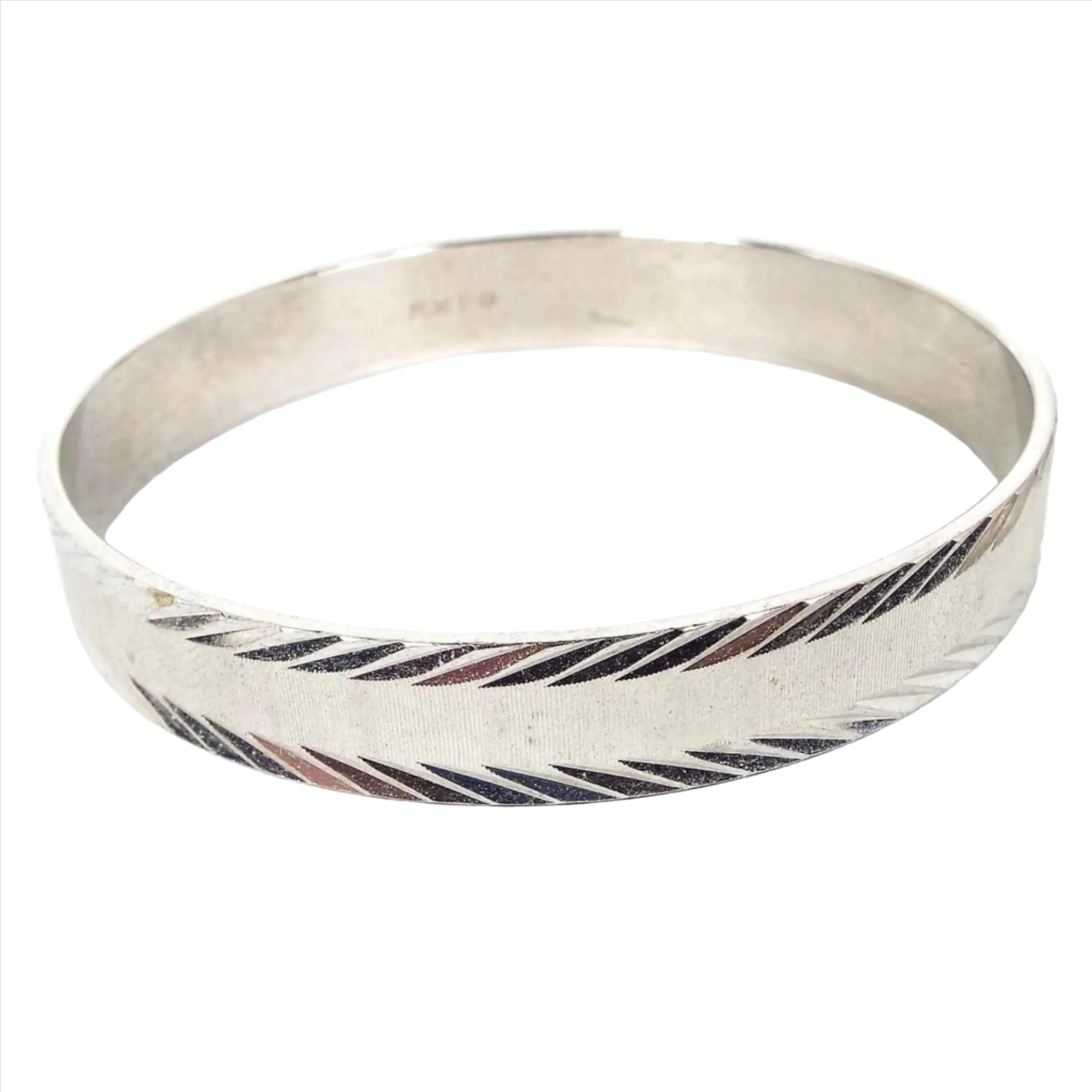 Sterling Silver 3-Ring Bangle Bracelet, Women's Size 6.5 | Michele Benjamin  - Jewelry Design