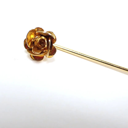 Gold Filled Tiny Flower Vintage Stick Pin, 1/20 12KT GF Lapel Pin