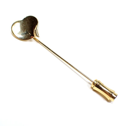 Curvy Heart Vintage Stick Pin