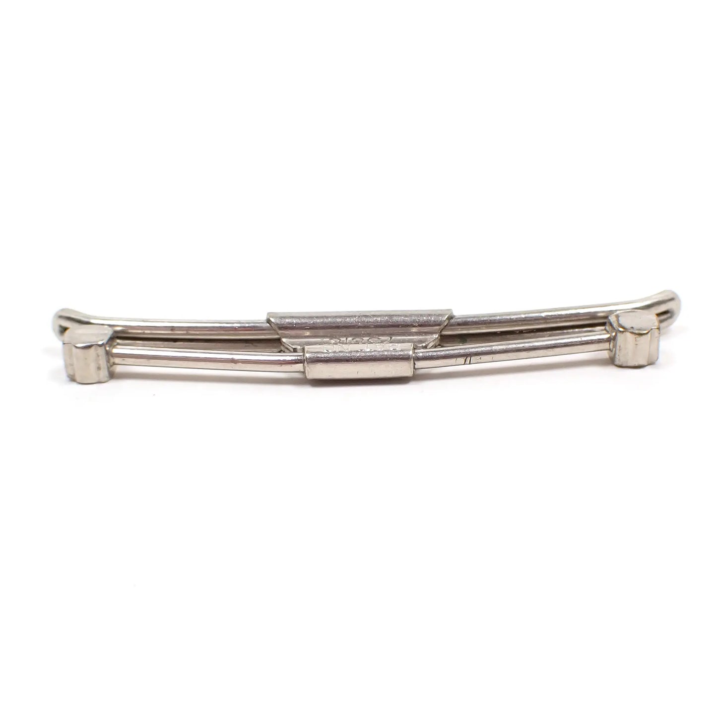 Swank 50 Silver Tone Vintage Collar Clip Stay