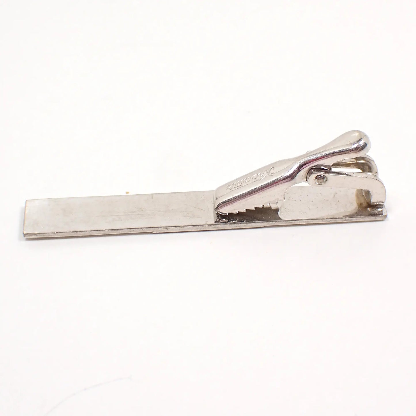 Krementz Silver Tone Vintage Tie Clip Clasp