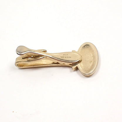 Hickok Two Tone Initial Letter J Mid Century Vintage Tie Clip Clasp