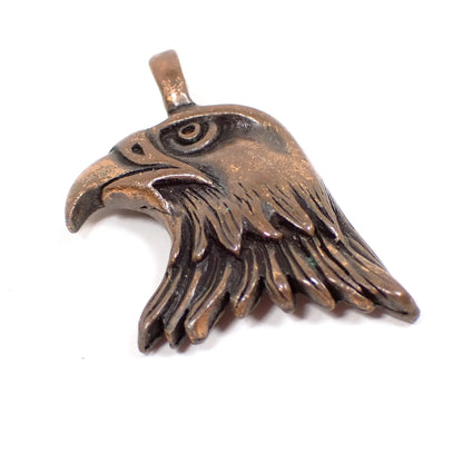 1980's TC Antiqued Copper Vintage Eagle Head Pendant