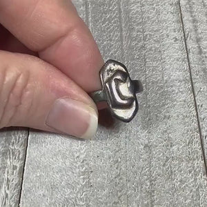 Initial C Vintage Adjustable Signet Ring