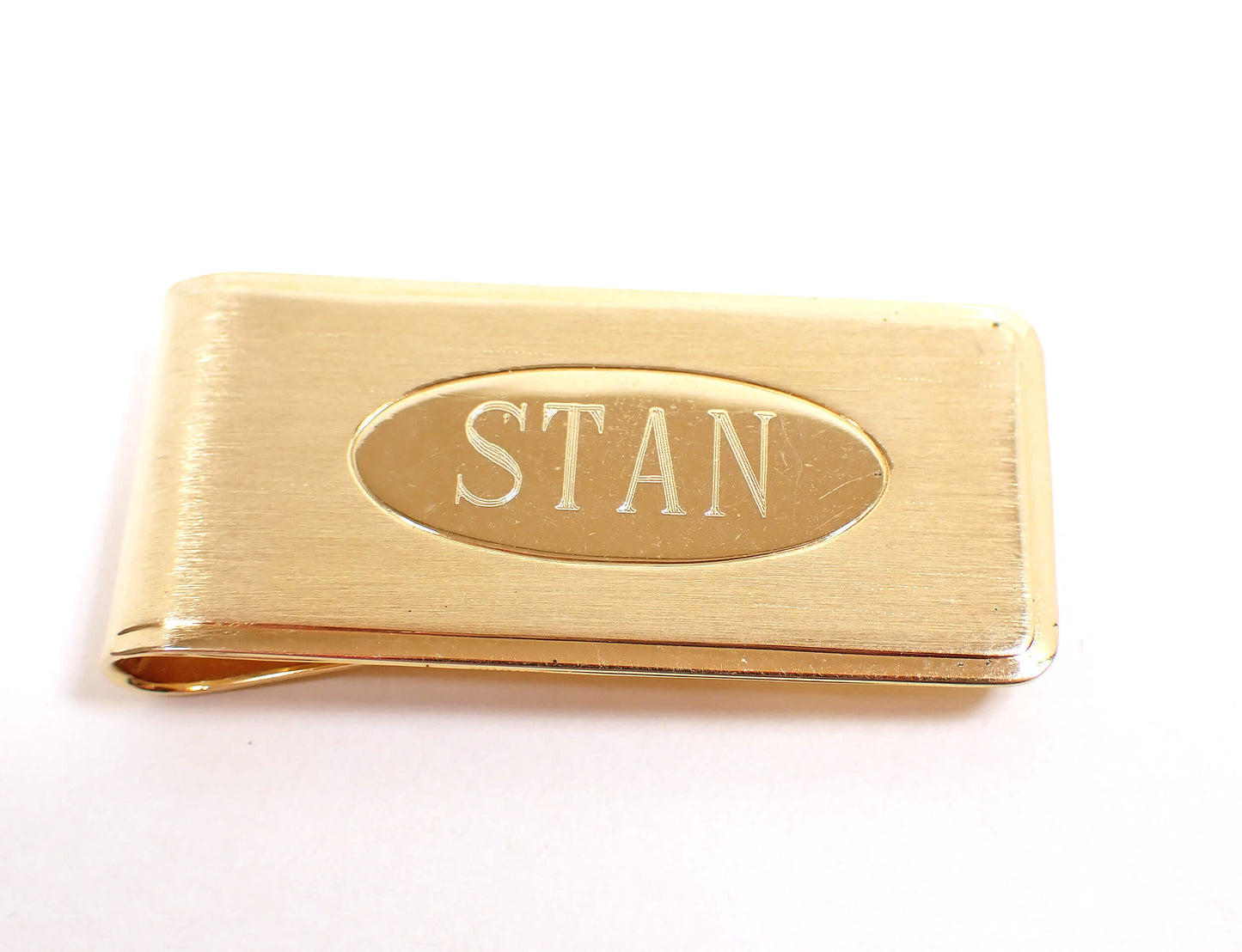 Name Stan Engraved Retro Vintage Money Clip
