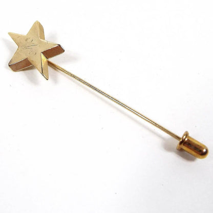 Letter Initial N Vintage Star Stick Pin