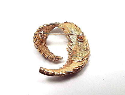 Allison Reed Vintage Feather Brooch Pin