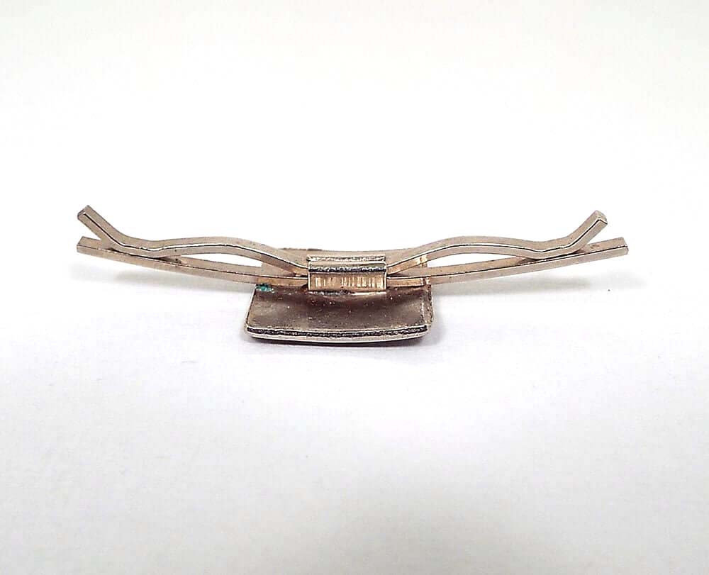 Clip de cuello vintage cuadrado grande