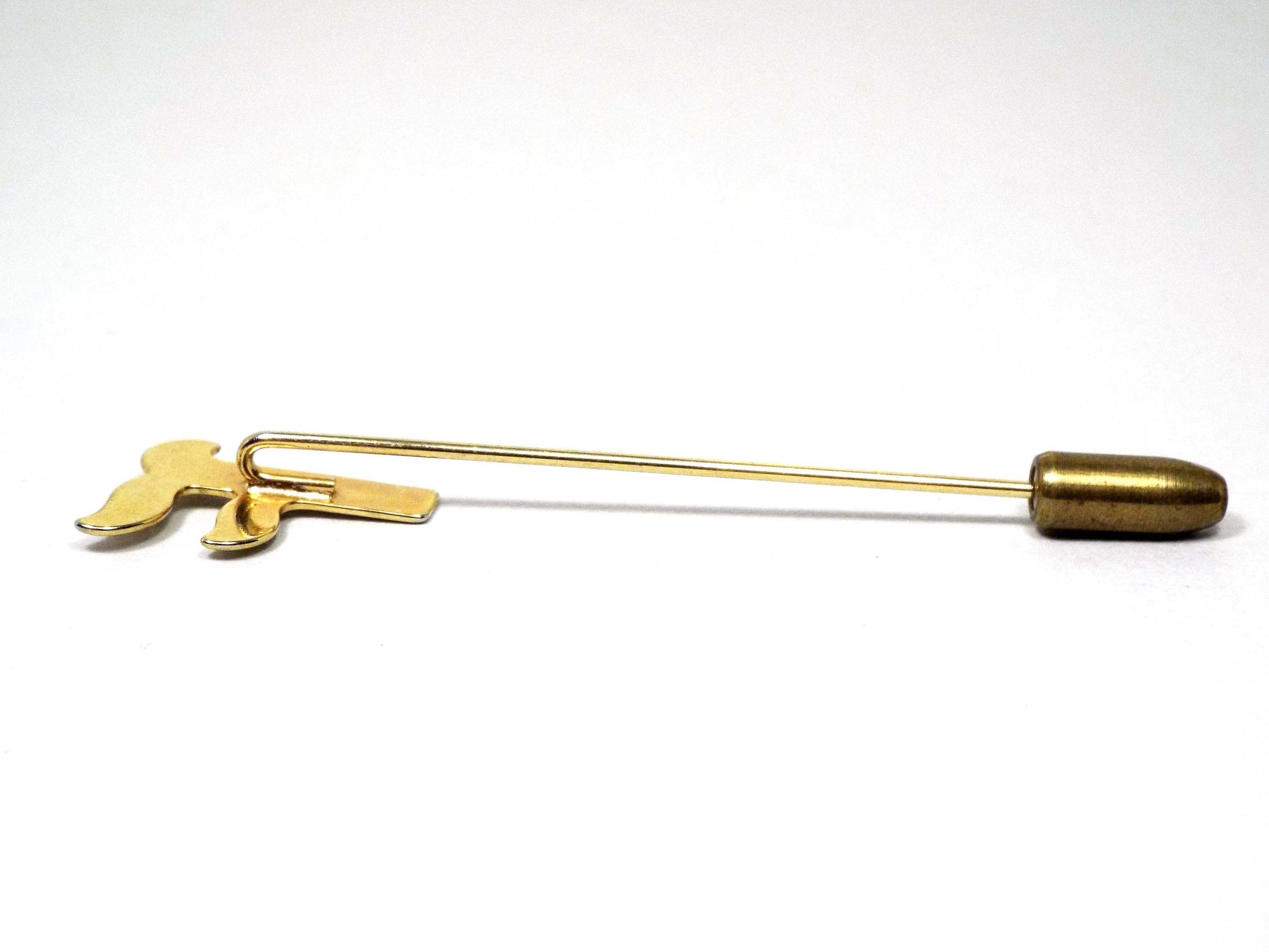 Vintage letra inicial F palo pin