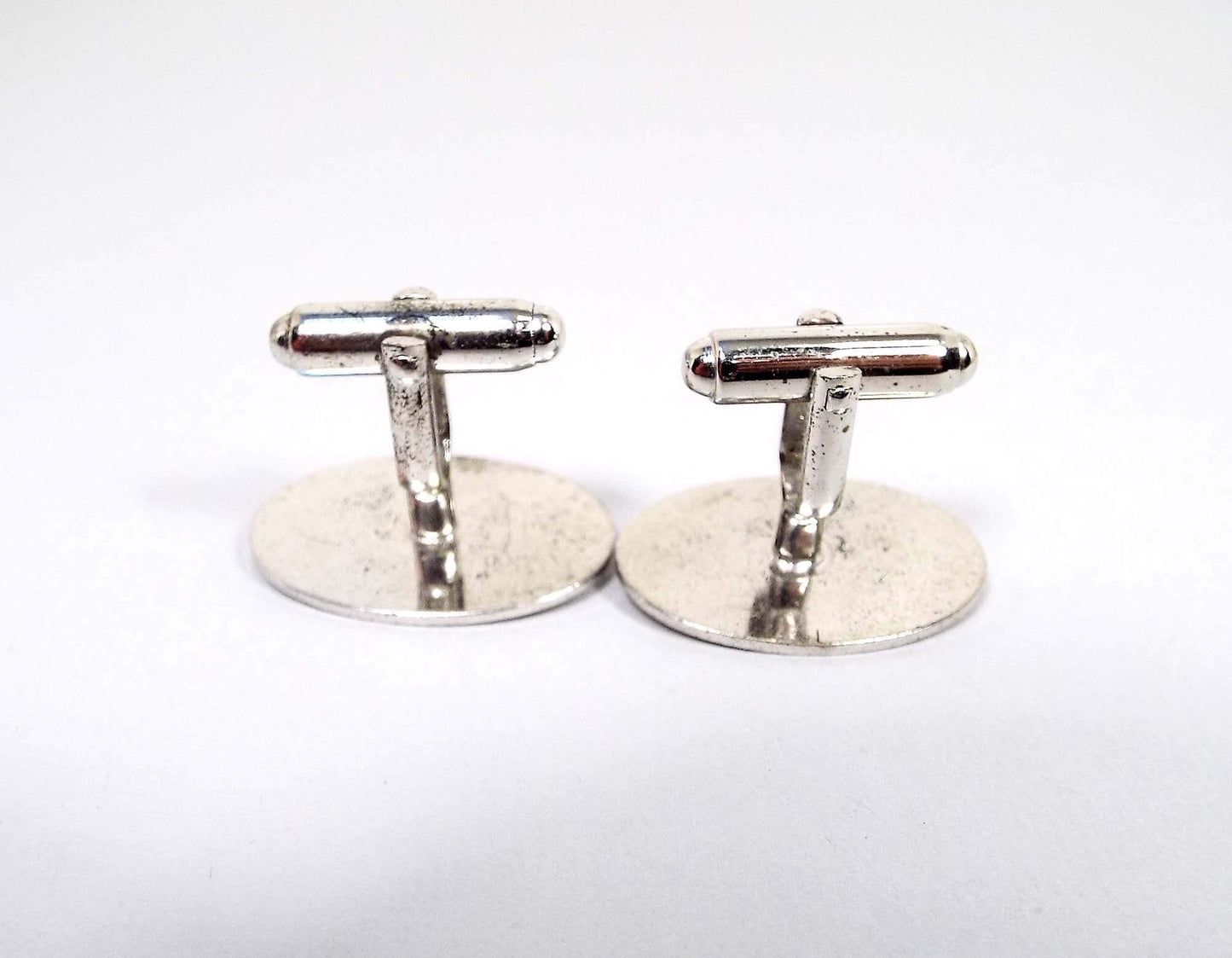 Anson Sterling Silver Vintage Shriners Cufflinks with Diamond Accents, Fraternal Cuff Links