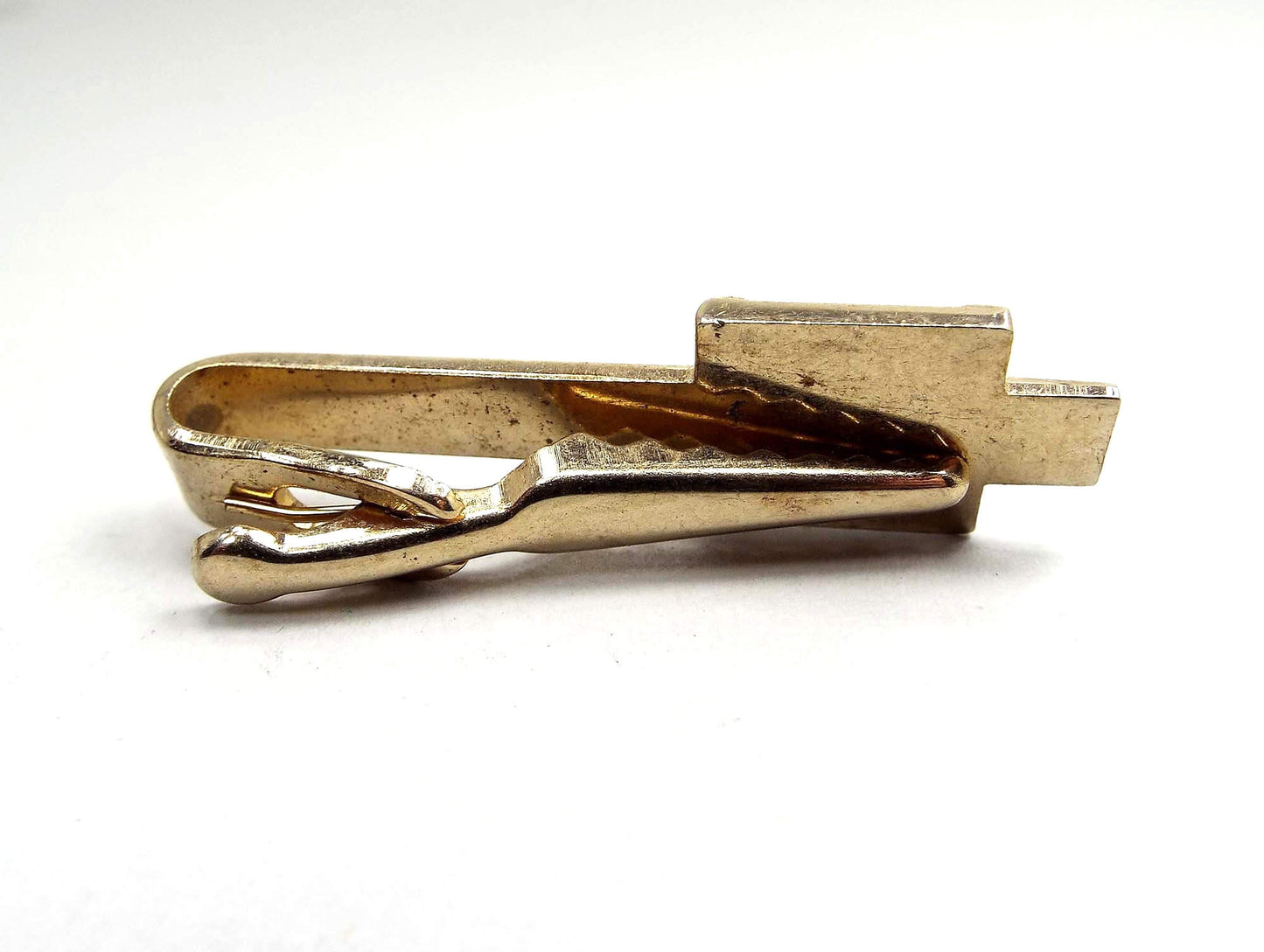 Letter Initial L Mother of Pearl Vintage Tie Clip Clasp