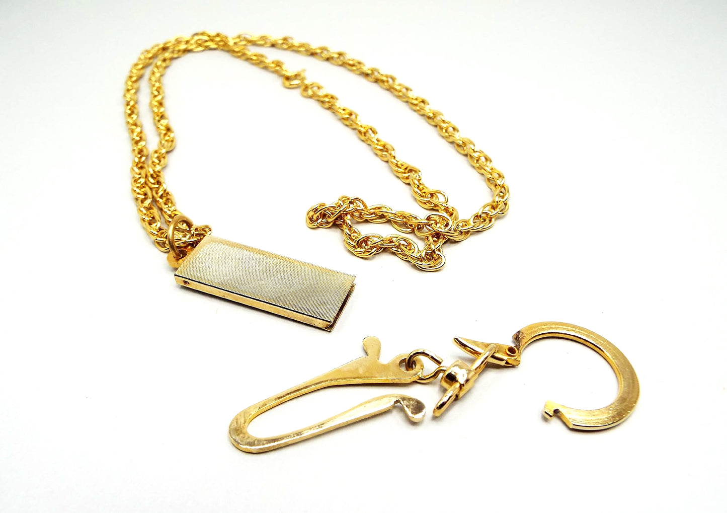 Vintage Keychain Lanyard with Removable Clip
