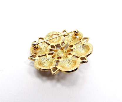 Sarah Coventry Mid Century Vintage Floral Brooch Pin