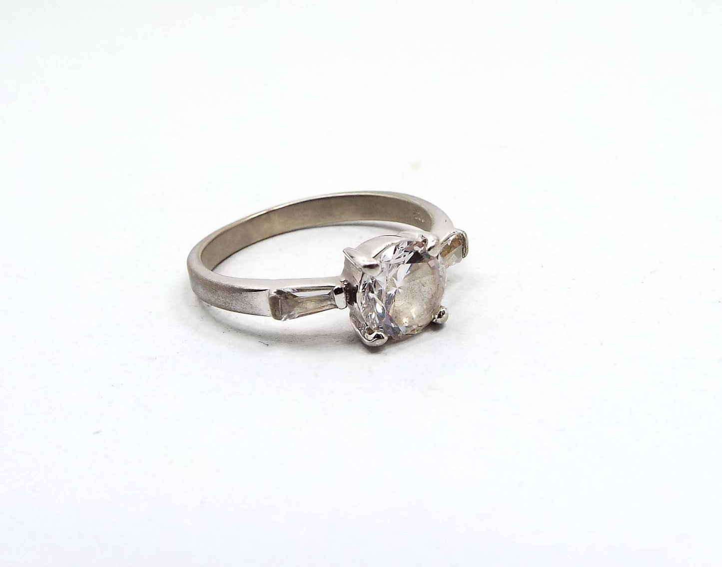 Sterling Silver and Cubic Zirconia Vintage Ring