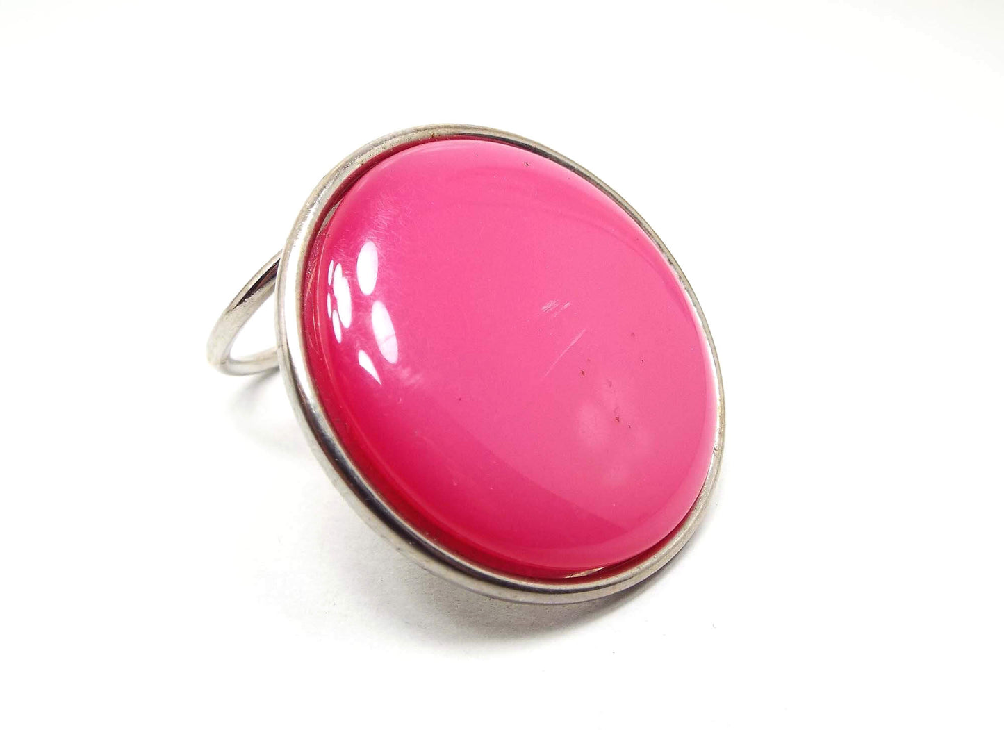Pink Moonglow Lucite Vintage Scarf Clip
