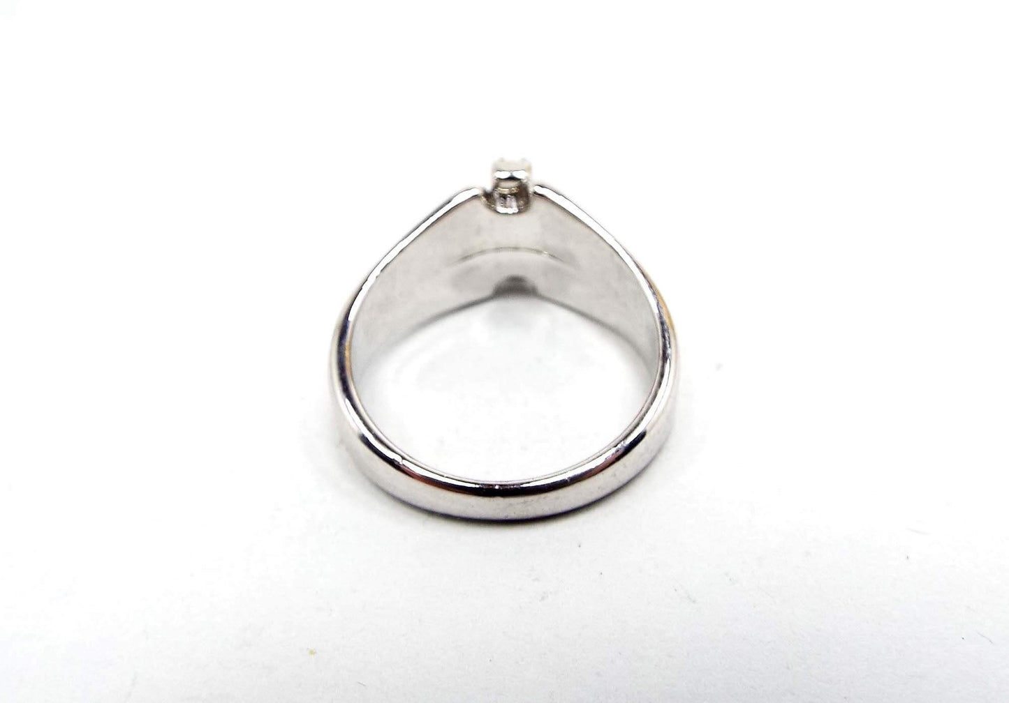 Vintage Angled Rhinestone Ring
