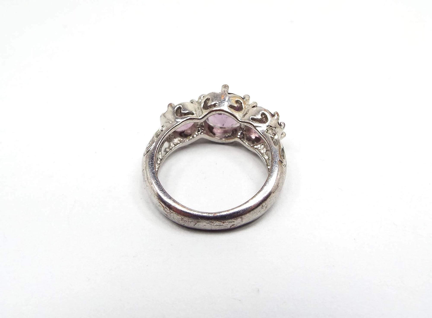 Purple Pink Rhinestone Vintage Ring