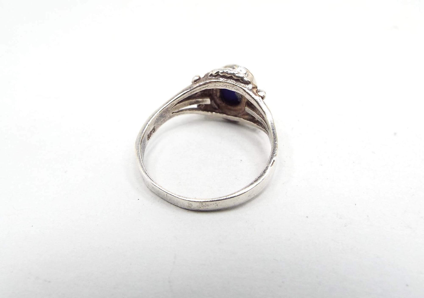 Sterling Silver Vintage Lapis Lazuli Ring