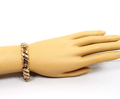 Gold Tone Monet Vintage Link Bracelet