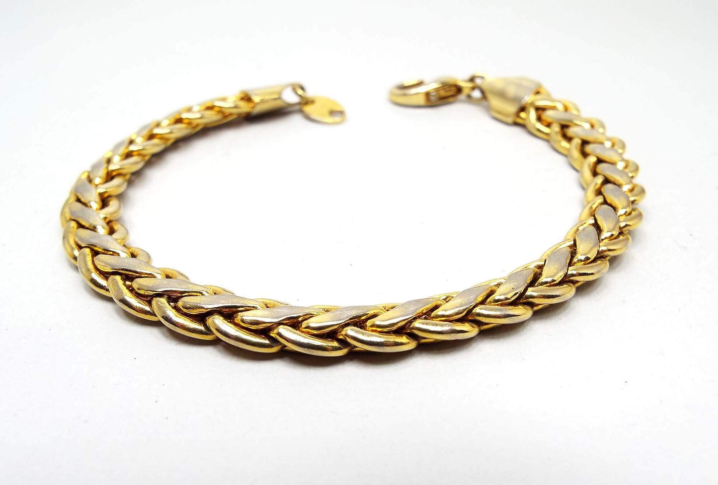 Woven Braided Link Vintage Chain Bracelet