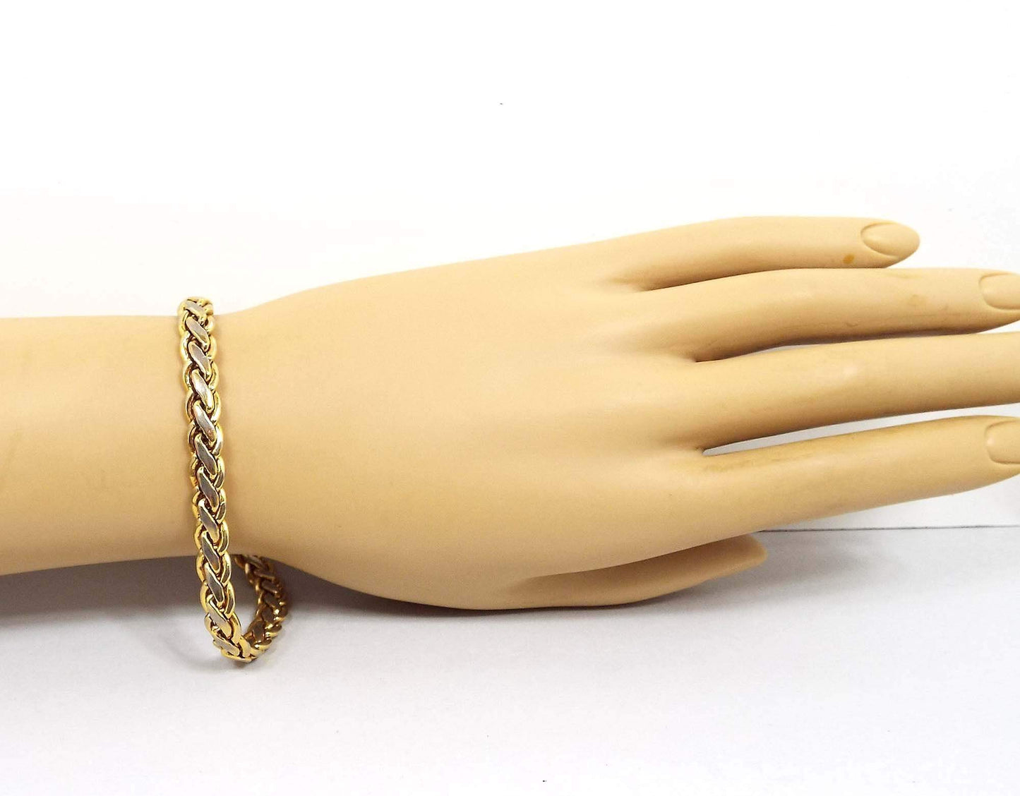 Woven Braided Link Vintage Chain Bracelet