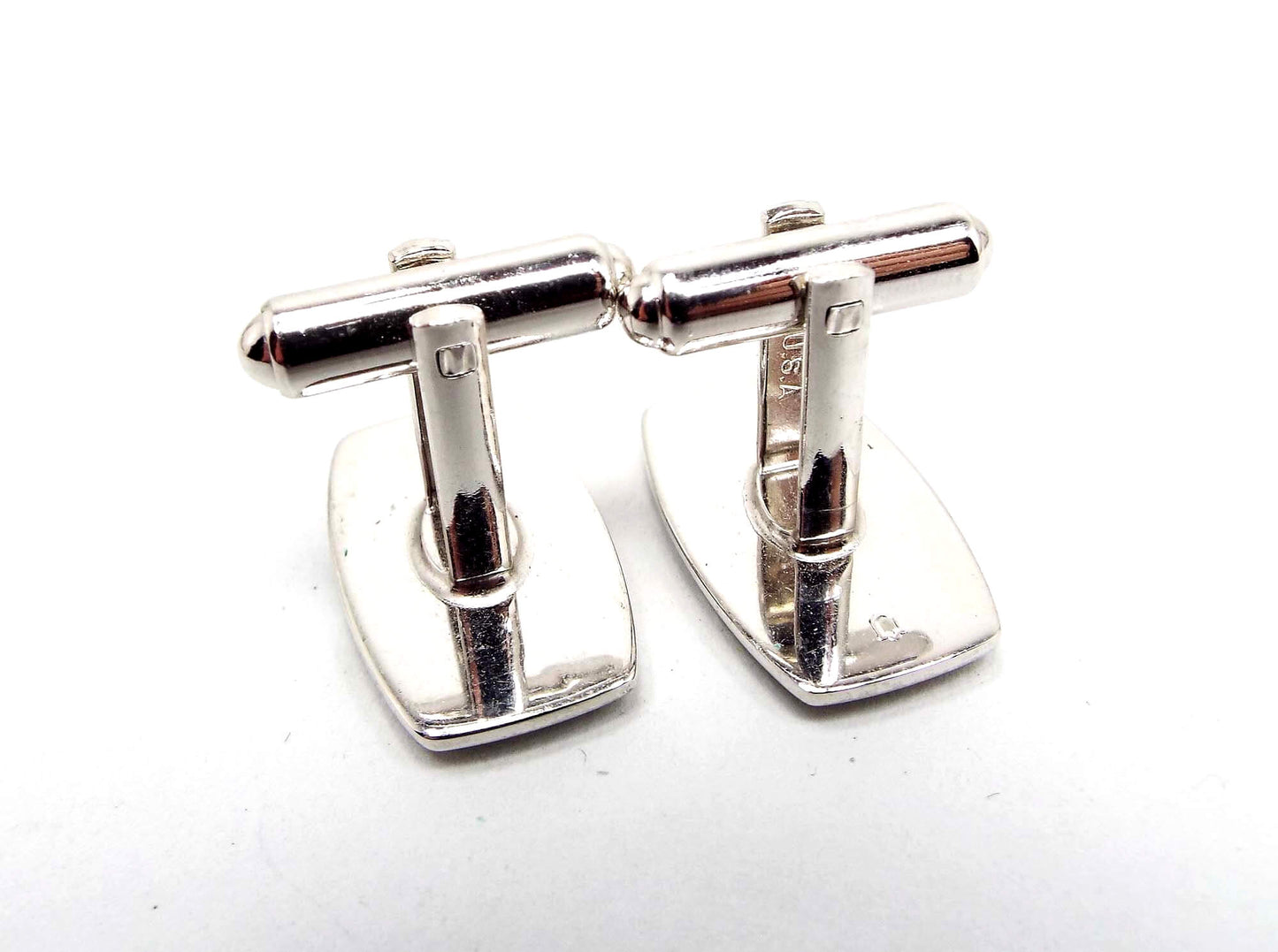 Hickok Letter Initial S Vintage Cufflinks, Mid Century Cuff Links