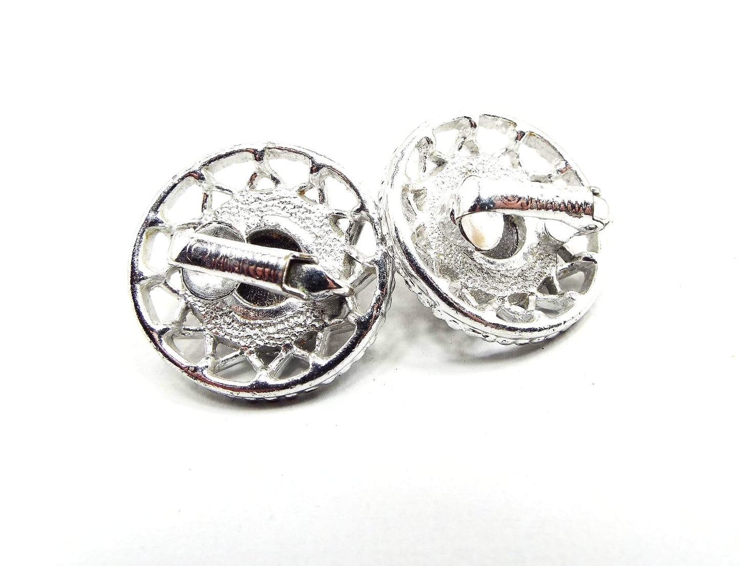 Sarah Coventry Black Vintage Clip on Earrings