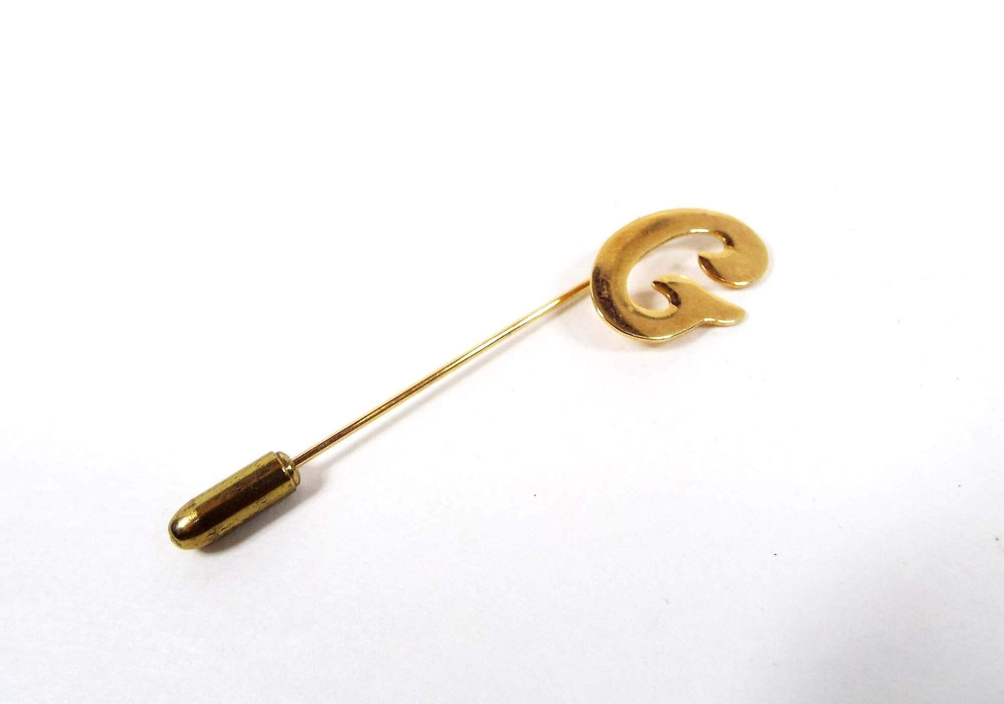 Letter Initial G Vintage Stick Pin