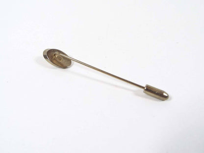 Etched Engraved Letter Initial M Vintage Stick Pin