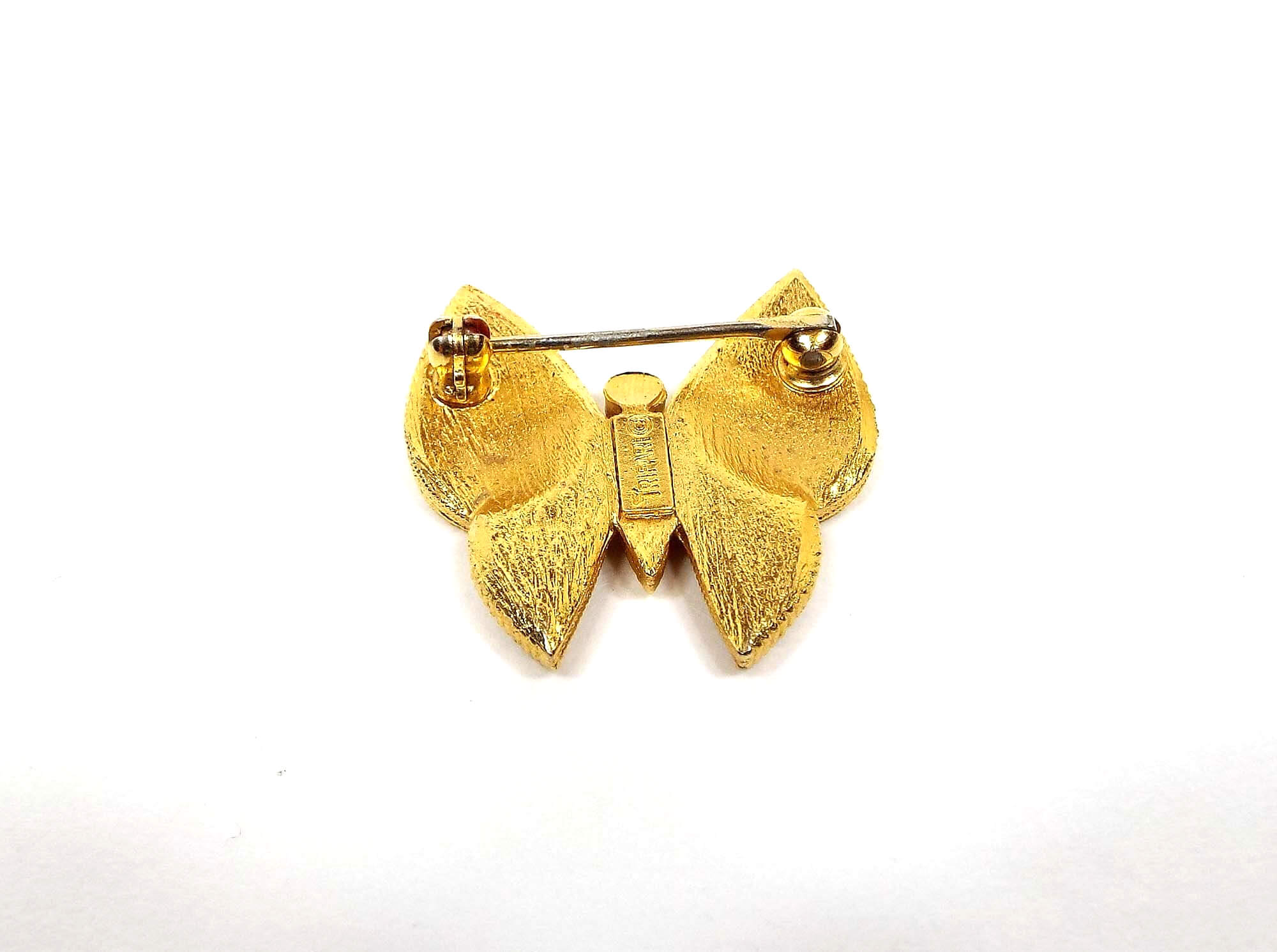 Crown Trifari Vintage Butterfly Brooch Pin