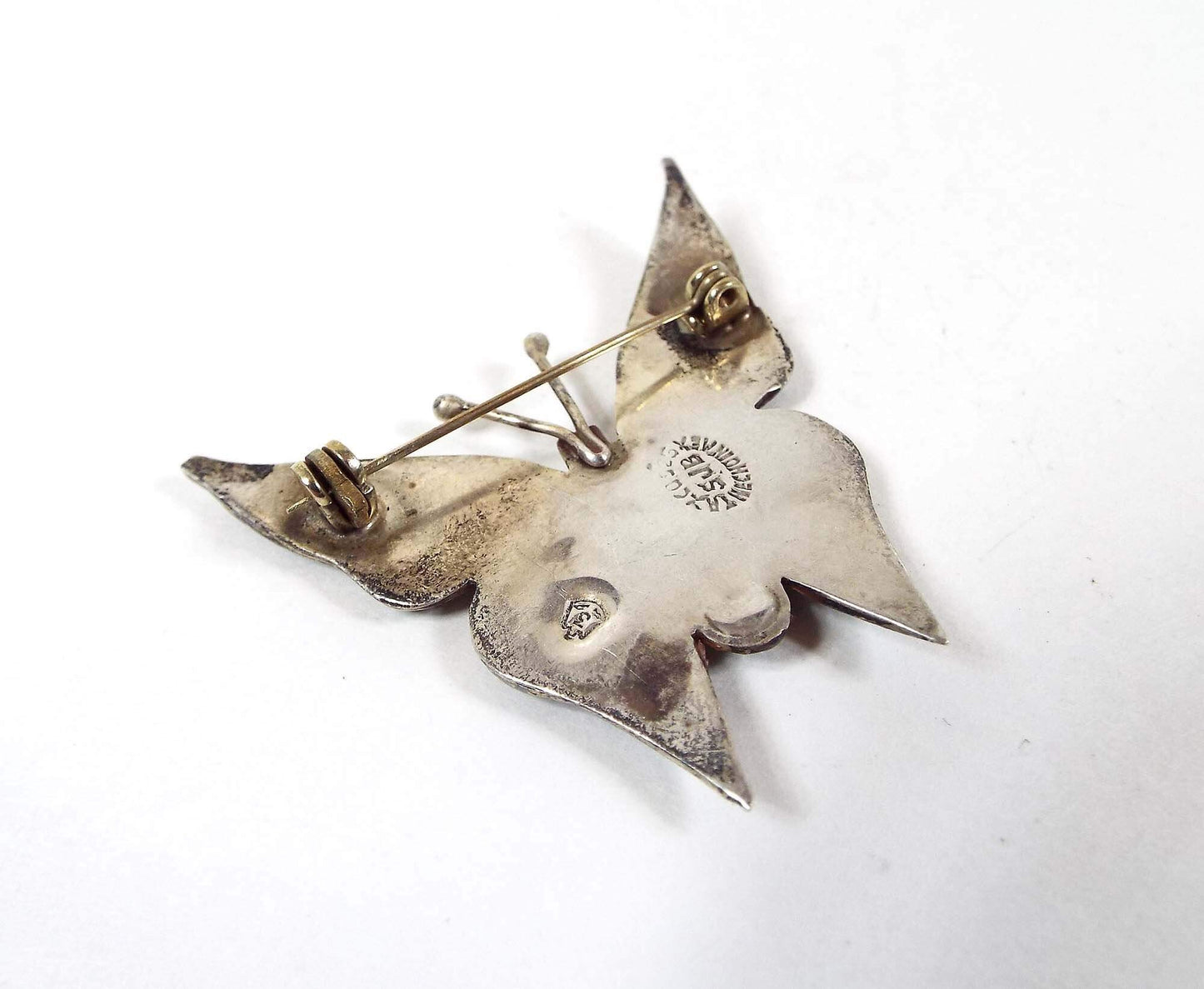 Taxco Sterling Silver Vintage Butterfly Brooch Pin