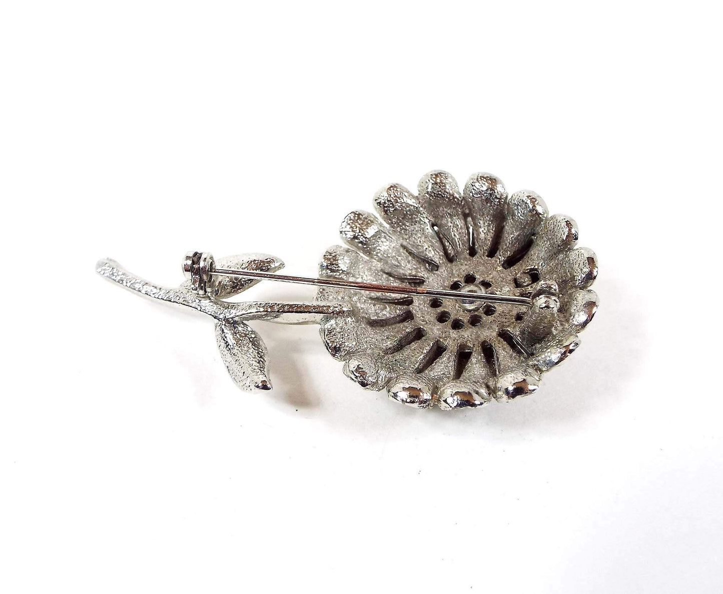 Vintage Dahlia Flower Brooch Pin