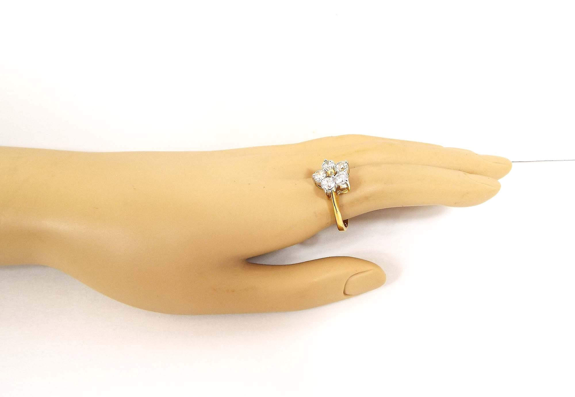 Edco Vintage Rhinestone Cocktail Ring