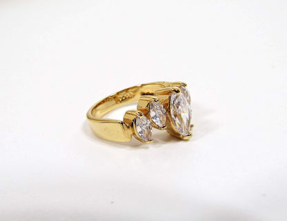 Edco Marquis Cubic Zirconia Vintage Cocktail Ring