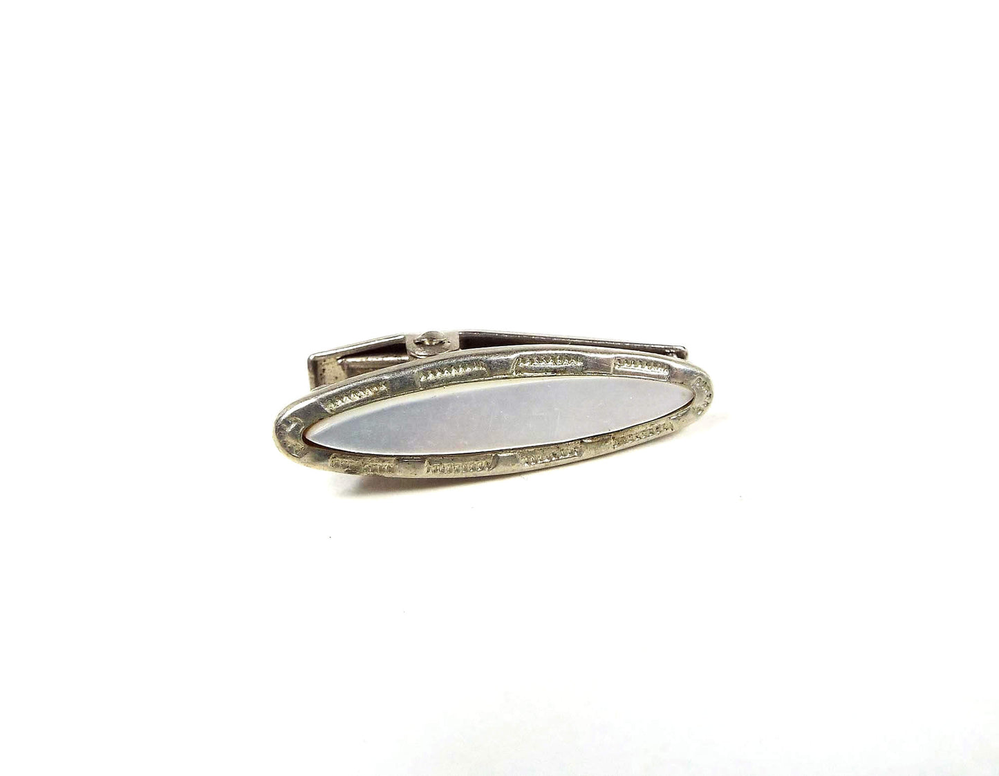 Small Mother of Pearl Vintage Tie Clip Clasp