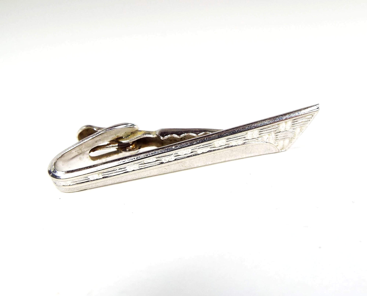 Flared End Shields Vintage Tie Clip Clasp